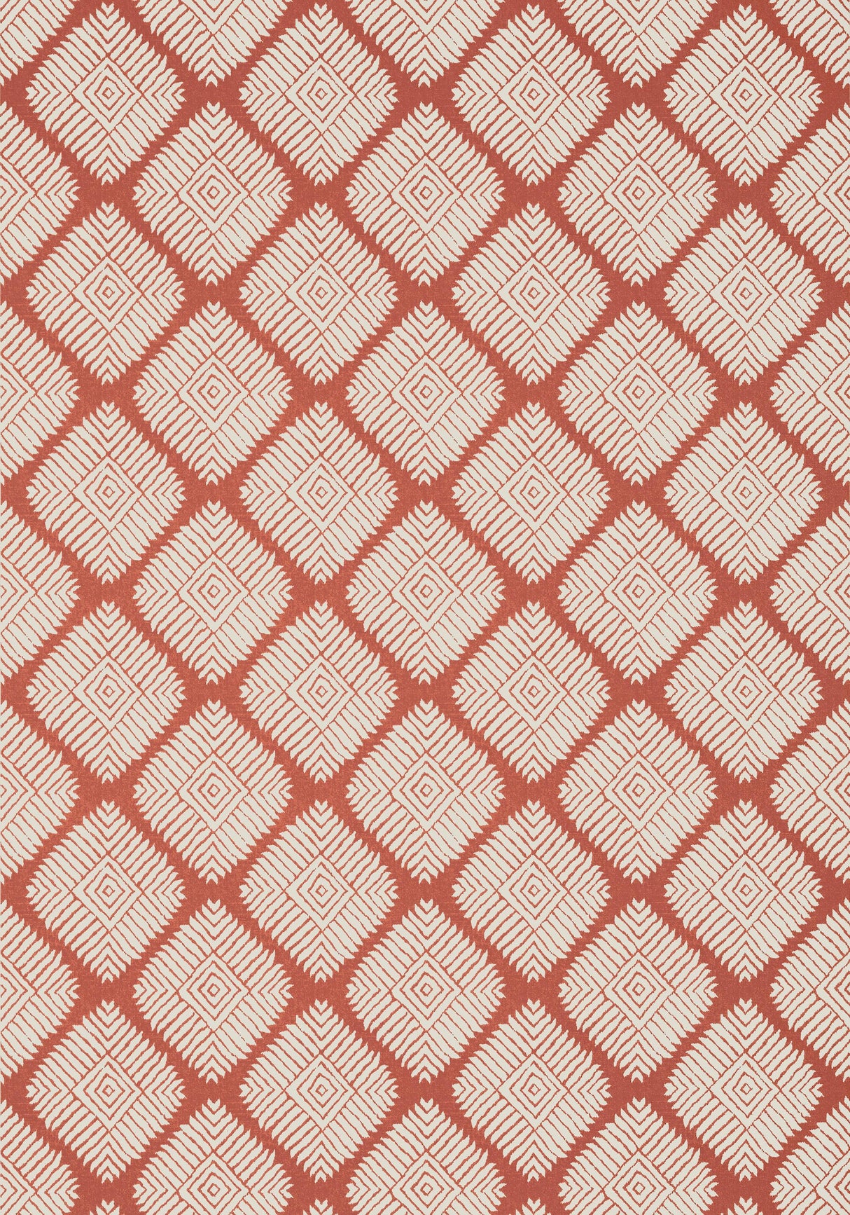 Thibaut AUSTIN DIAMOND Coral Wallpaper