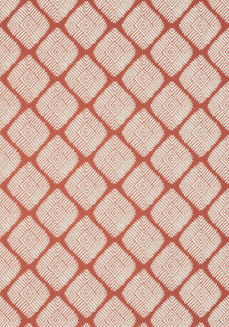 Thibaut AUSTIN DIAMOND Coral Wallpaper