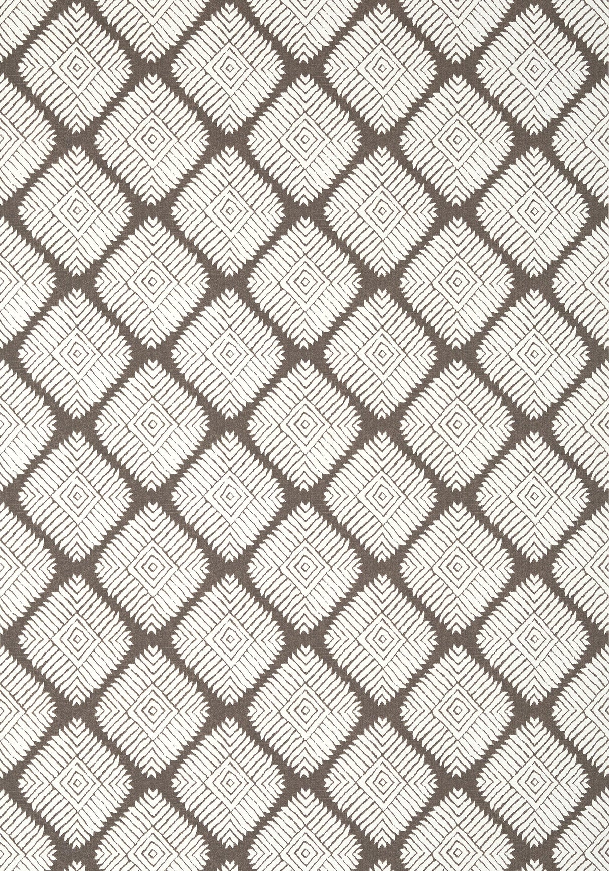 Thibaut AUSTIN DIAMOND Brown Wallpaper