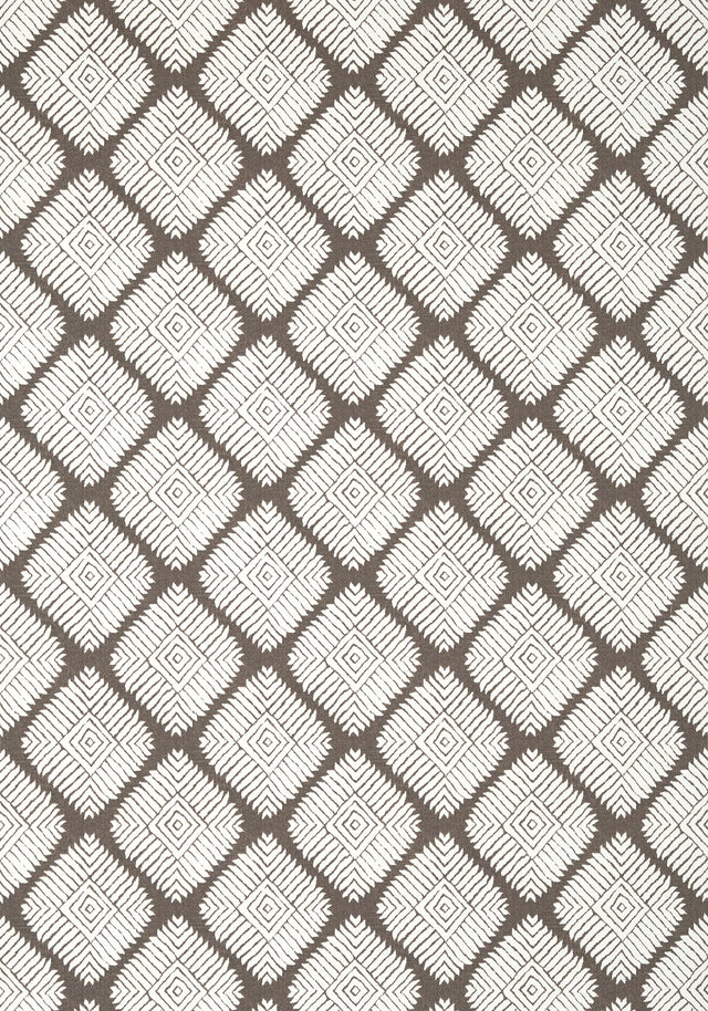 Thibaut AUSTIN DIAMOND Brown Wallpaper