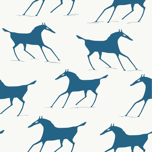 Thibaut Marlborough Downs Navy On Off White Wallpaper