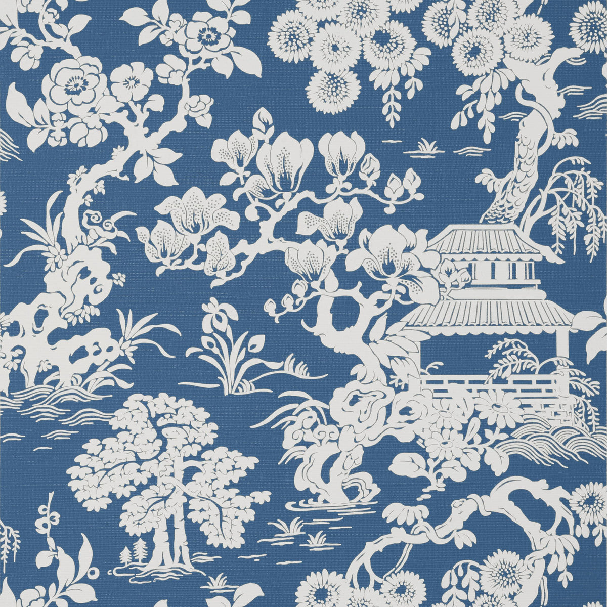 Thibaut Japanese Garden Wedgewood Wallpaper