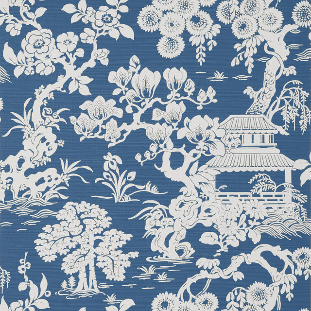 Thibaut Japanese Garden Wedgewood Wallpaper