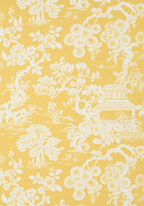 Thibaut JAPANESE GARDEN Yellow Wallpaper