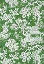 Thibaut JAPANESE GARDEN Emerald Wallpaper