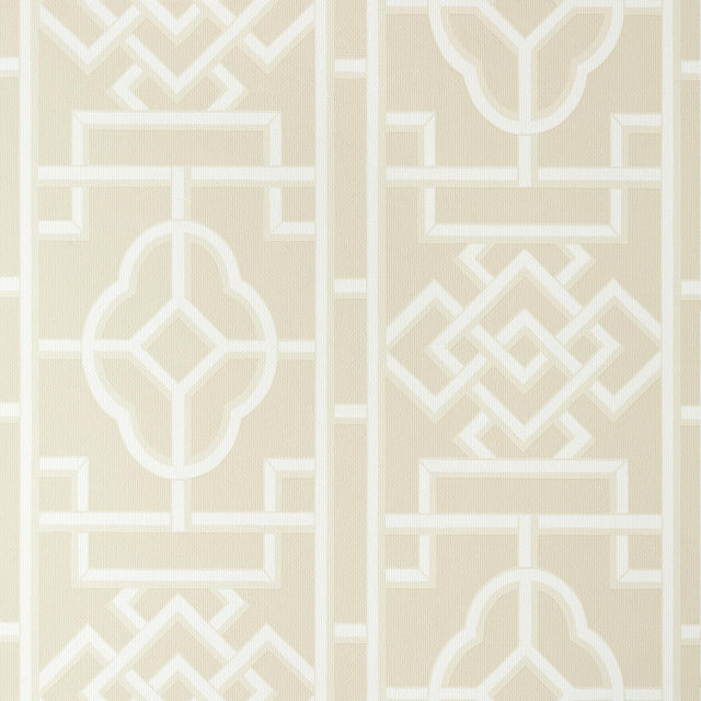 Thibaut Gateway Beige Wallpaper