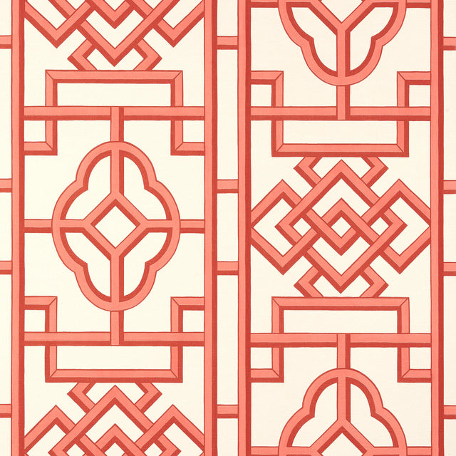 Thibaut Gateway Coral Wallpaper