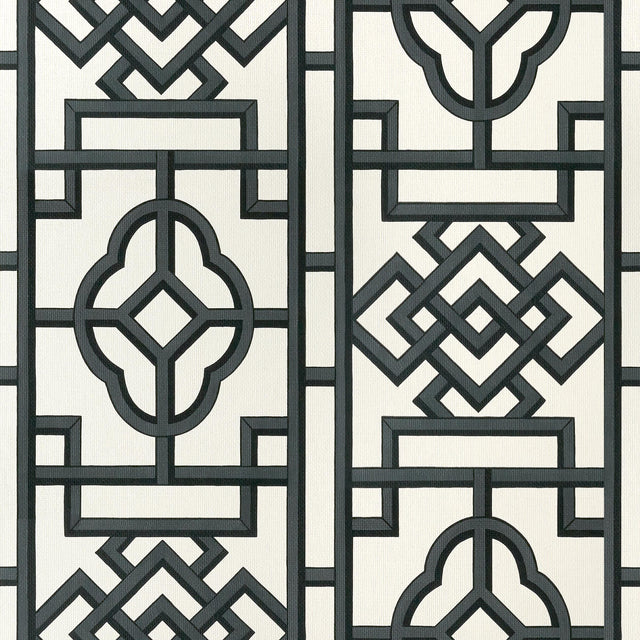 Thibaut Gateway Black Wallpaper