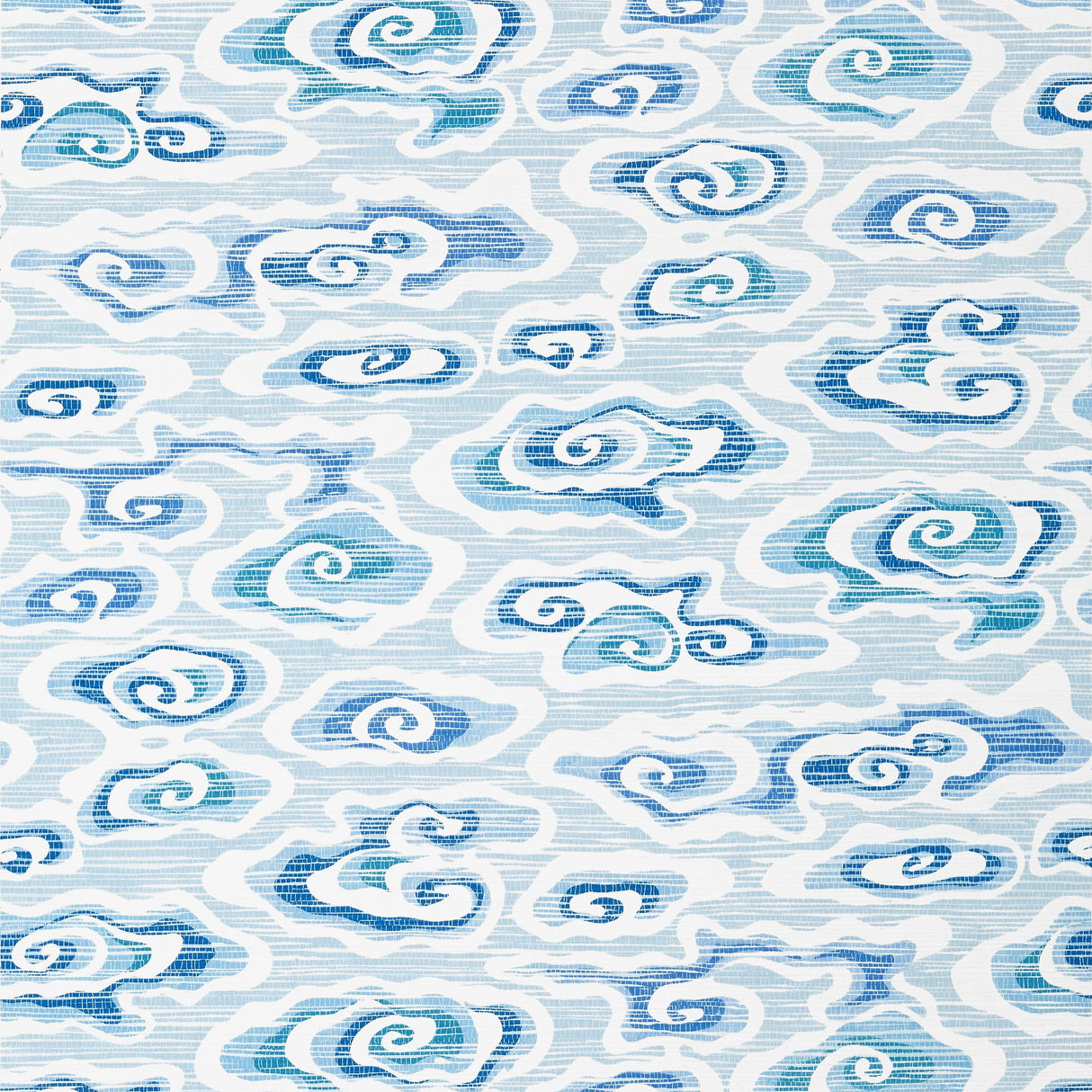 Thibaut Clear Clouds Blue Wallpaper