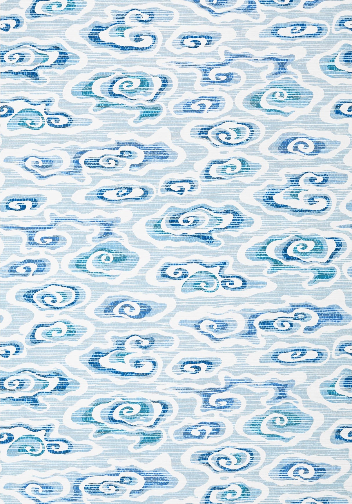 Thibaut CLEAR CLOUDS Blue Wallpaper