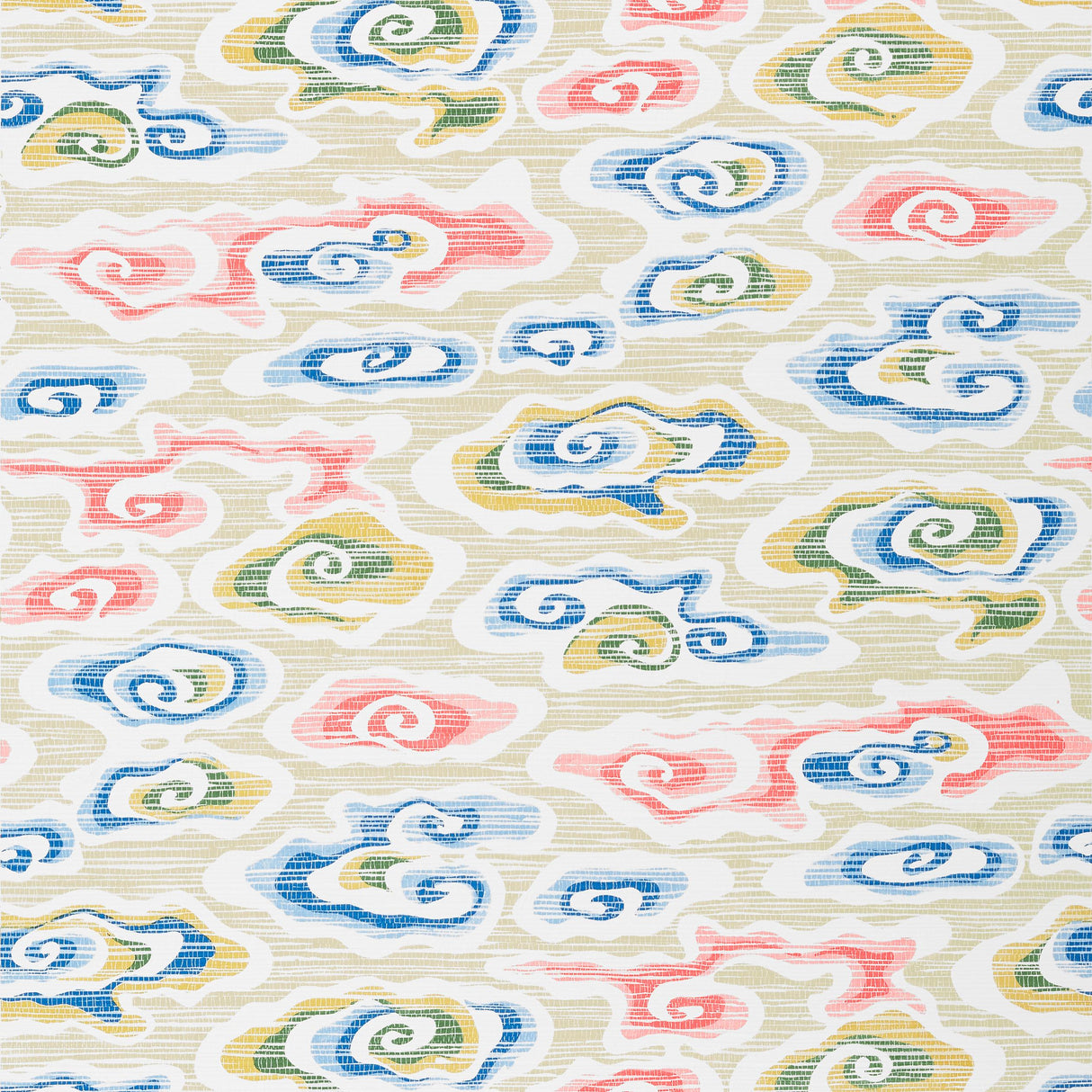 Thibaut Clear Clouds Multi Wallpaper