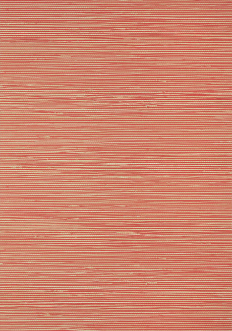 Thibaut LUXEMBOURG DAMASK Metallic on Red Wallpaper