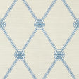 Thibaut Turnberry Trellis Beige And Blue Wallpaper