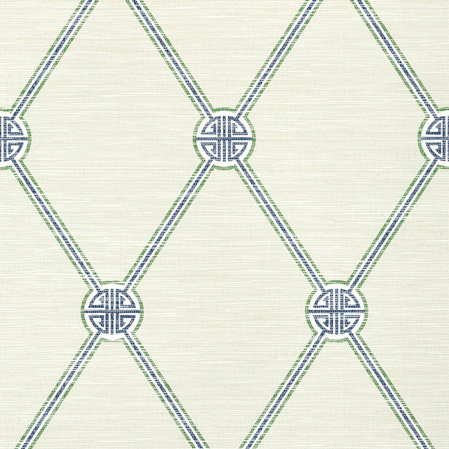 Thibaut Turnberry Trellis Beige And Green Wallpaper