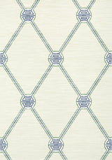 Thibaut TURNBERRY TRELLIS Beige and Green Wallpaper