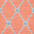 Thibaut Turnberry Trellis Coral Wallpaper