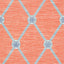Thibaut Turnberry Trellis Coral Wallpaper