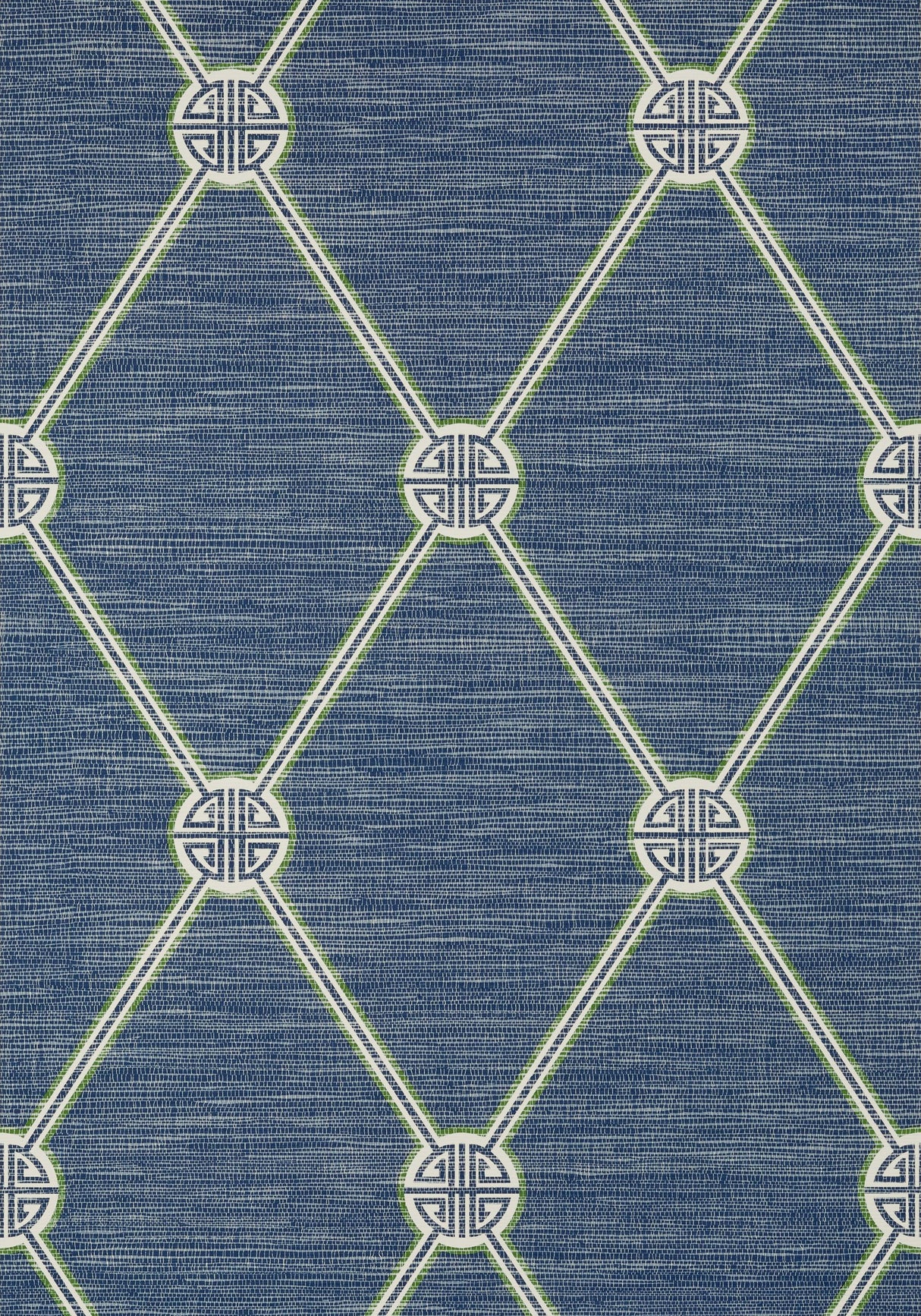 Thibaut TURNBERRY TRELLIS Navy Wallpaper