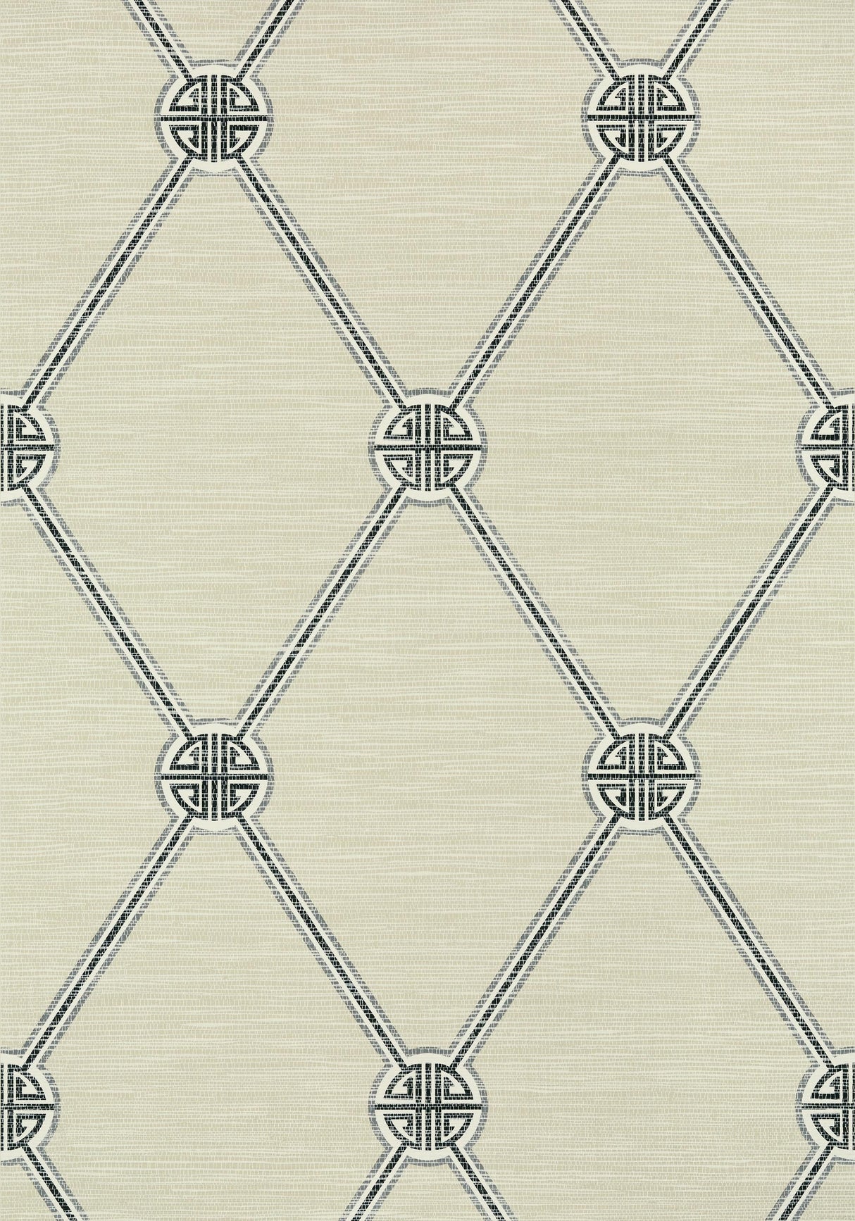 Thibaut TURNBERRY TRELLIS Charcoal Wallpaper