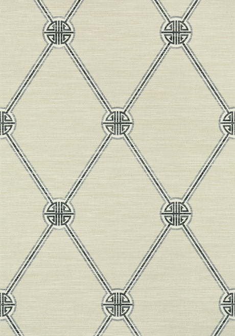 Thibaut TURNBERRY TRELLIS Charcoal Wallpaper