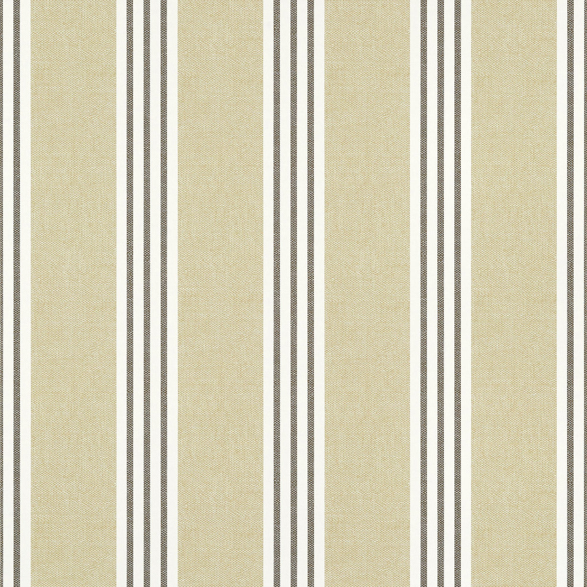 Thibaut Canvas Stripe Black Wallpaper