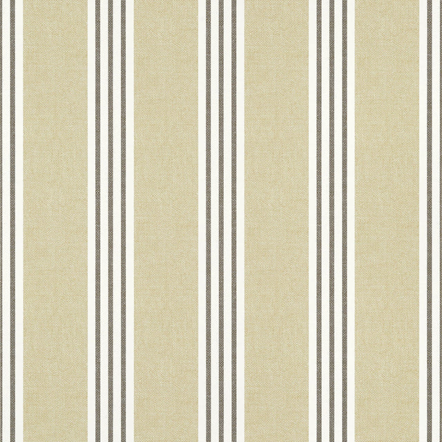 Thibaut Canvas Stripe Black Wallpaper