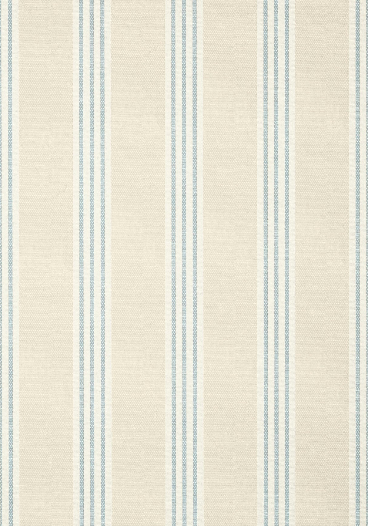 Thibaut CANVAS STRIPE Spa Blue and Beige Wallpaper