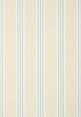 Thibaut CANVAS STRIPE Spa Blue and Beige Wallpaper