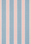 Thibaut CANVAS STRIPE Blue and Coral Wallpaper