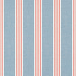 Thibaut Canvas Stripe Blue And Coral Wallpaper