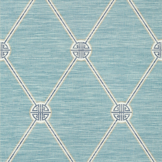 Thibaut Turnberry Trellis Mineral Wallpaper