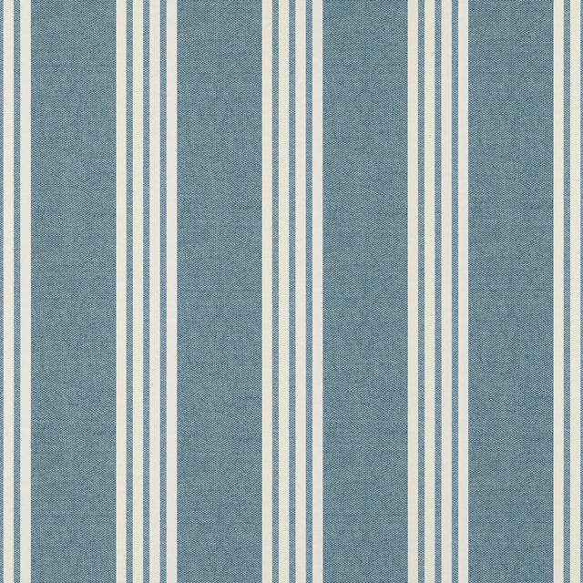 Thibaut Canvas Stripe Navy Wallpaper