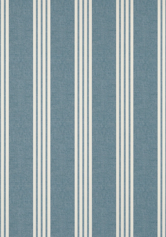 Thibaut CANVAS STRIPE Navy Wallpaper