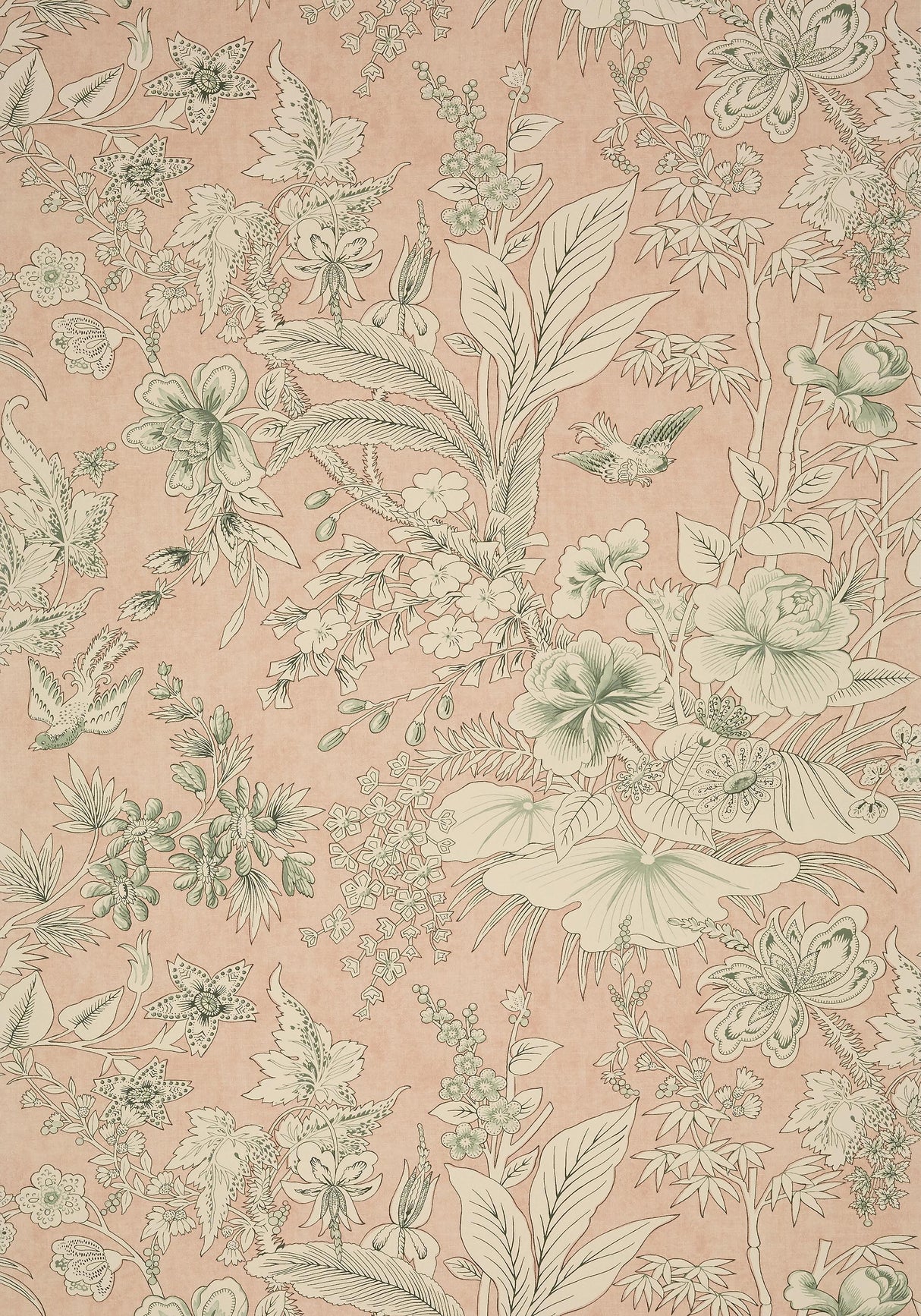 Thibaut ROSALIND Blush Wallpaper