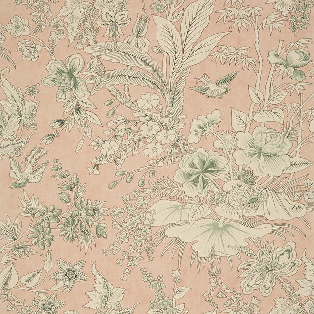 Thibaut Rosalind Blush Wallpaper