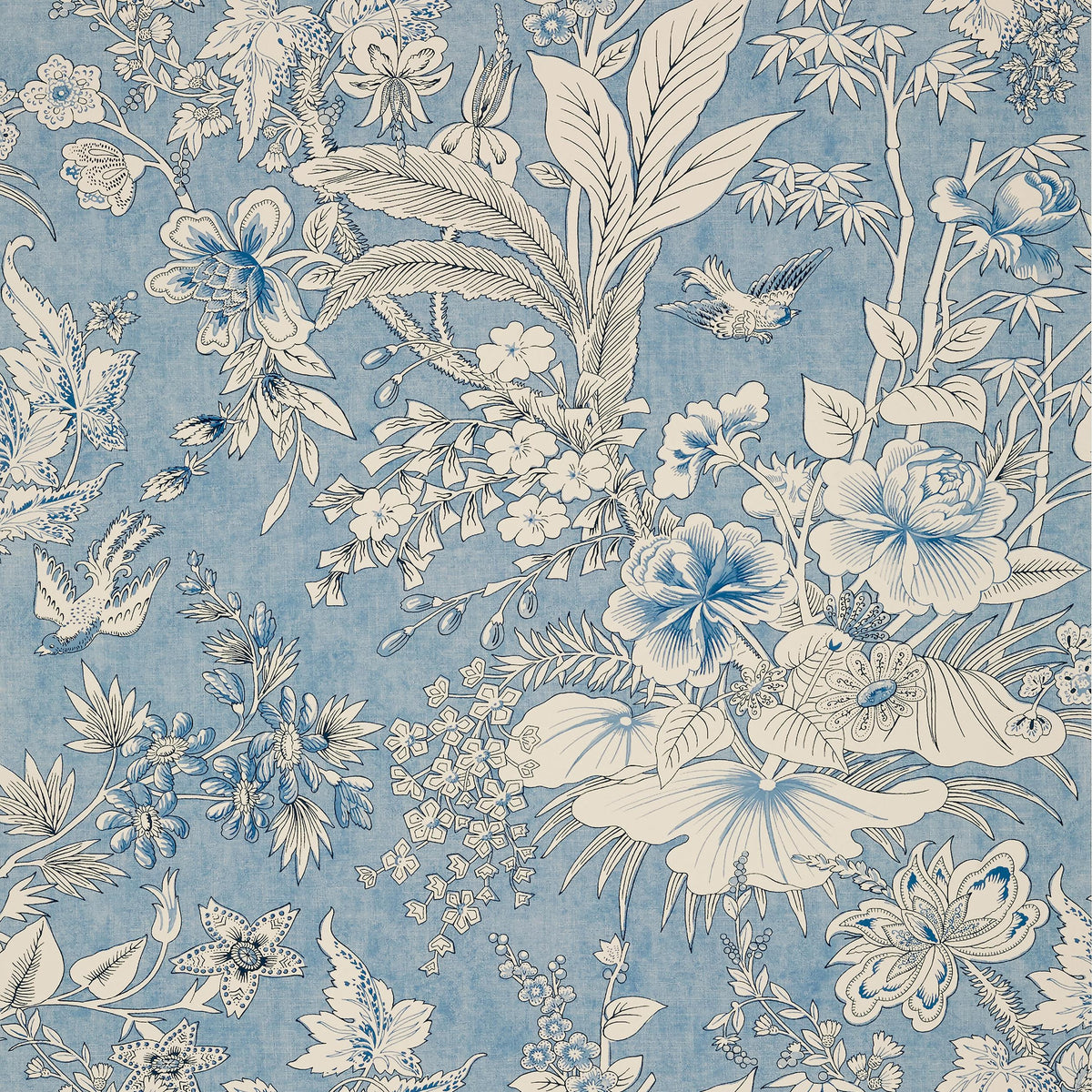 Thibaut Rosalind Blue Wallpaper