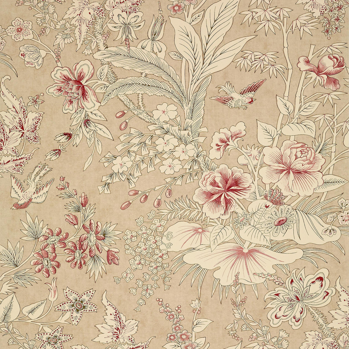 Thibaut Rosalind Beige Wallpaper