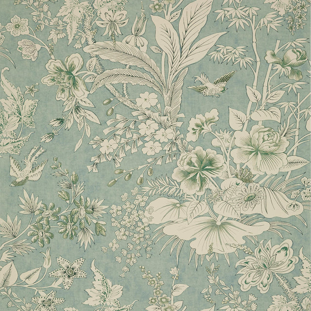 Thibaut Rosalind Mist Wallpaper