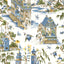 Thibaut Grand Palace Blue And Green Wallpaper