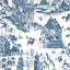 Thibaut Grand Palace Blue And White Wallpaper