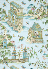 Thibaut GRAND PALACE Spa Blue Wallpaper