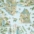Thibaut Grand Palace Spa Blue Wallpaper