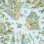 Thibaut Grand Palace Spa Blue Wallpaper