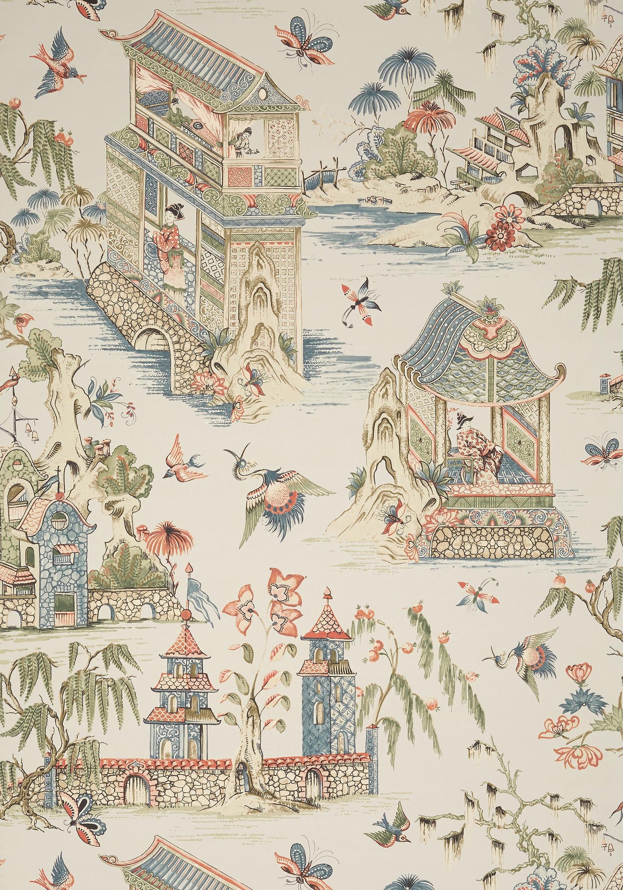 Thibaut GRAND PALACE Taupe Wallpaper