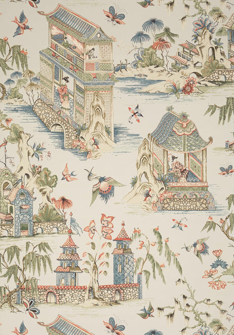 Thibaut GRAND PALACE Taupe Wallpaper