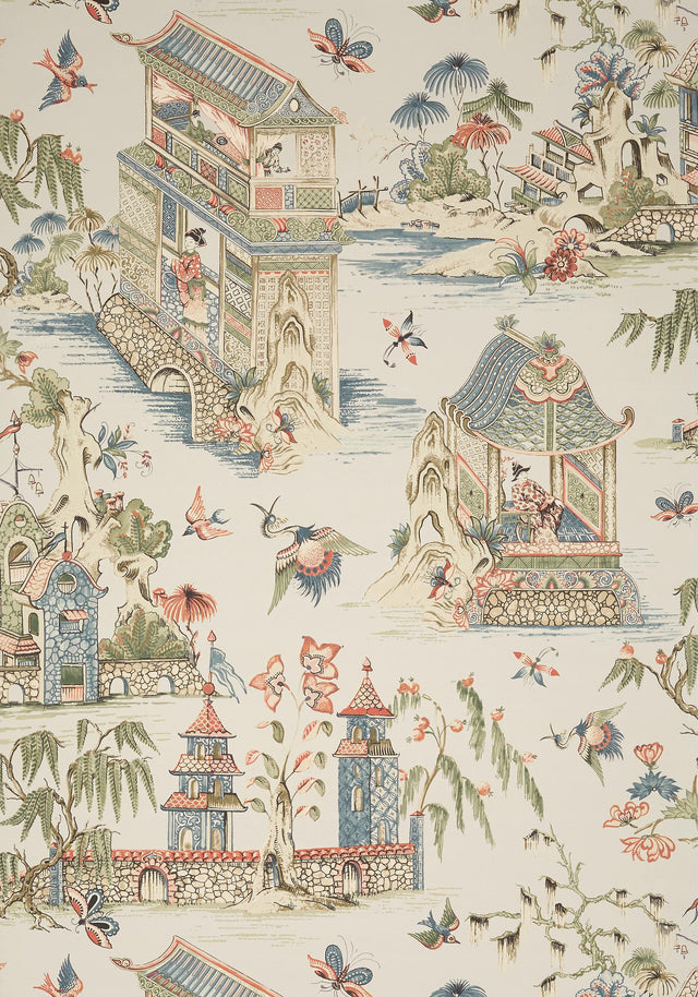 Thibaut GRAND PALACE Taupe Wallpaper