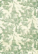 Thibaut EMPRESS COURT Green Wallpaper