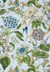 Thibaut HILL GARDEN Spa Blue Wallpaper
