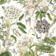Thibaut Hill Garden White And Green Wallpaper