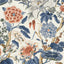 Thibaut Hill Garden Brick And Navy Wallpaper